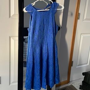 Royal blue dress.  Very cute for showers, brunches and weddings.